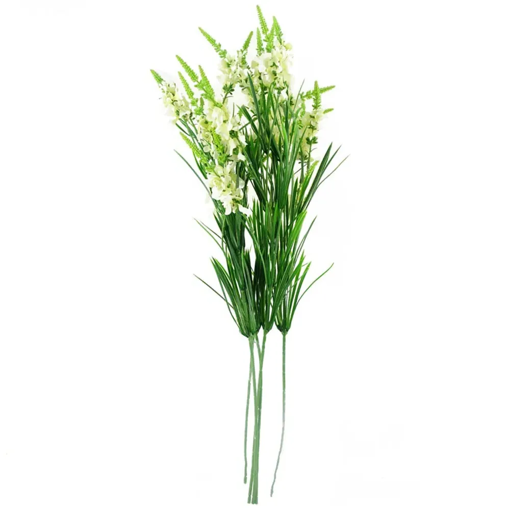 Larkspur Artificial Stem 6 Pack - White, Silk