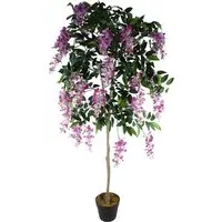 Light Pink Wisteria Artificial Tree in Pot - Pink