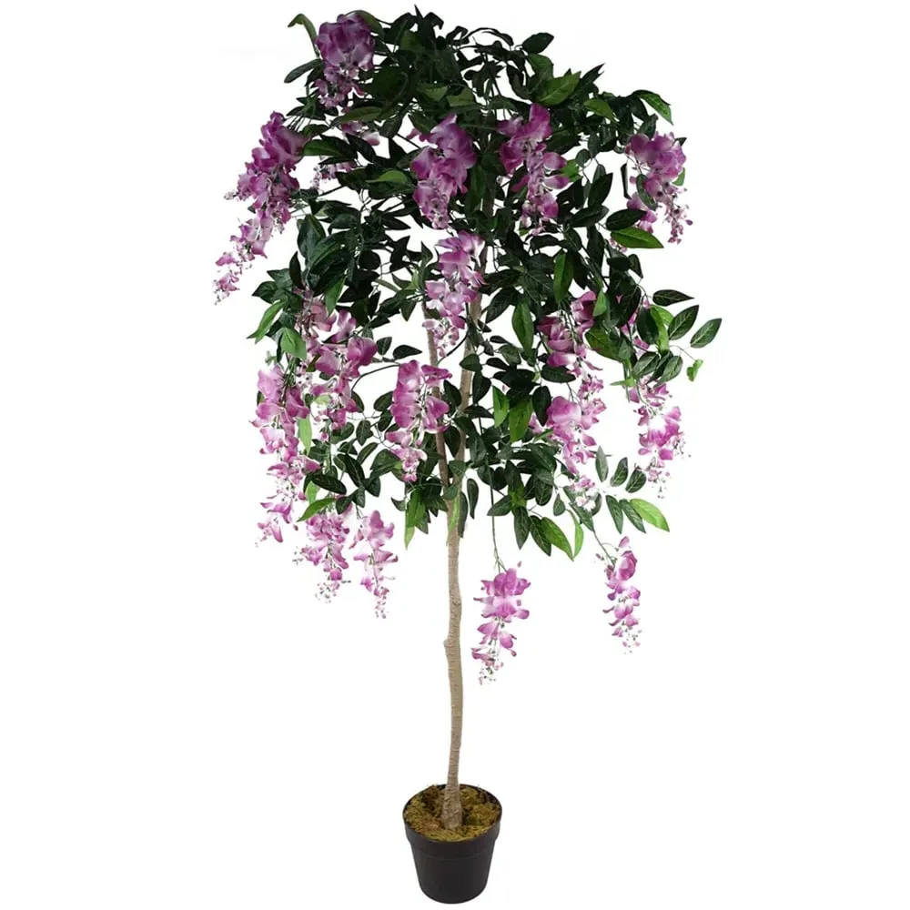Light Pink Wisteria Artificial Tree in Pot - Pink