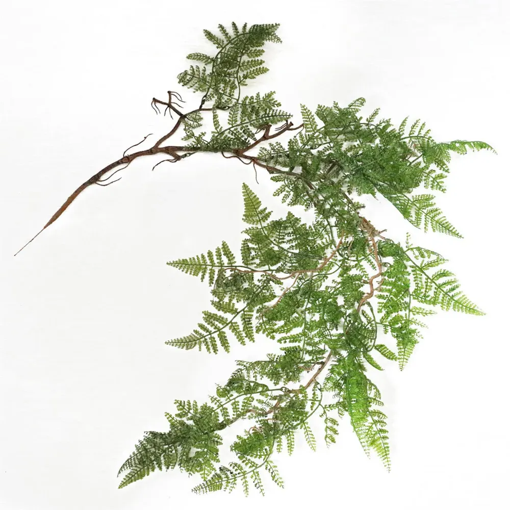 Maidenhair Fern Hanging Artificial Plant 6 Pack - Dark Green