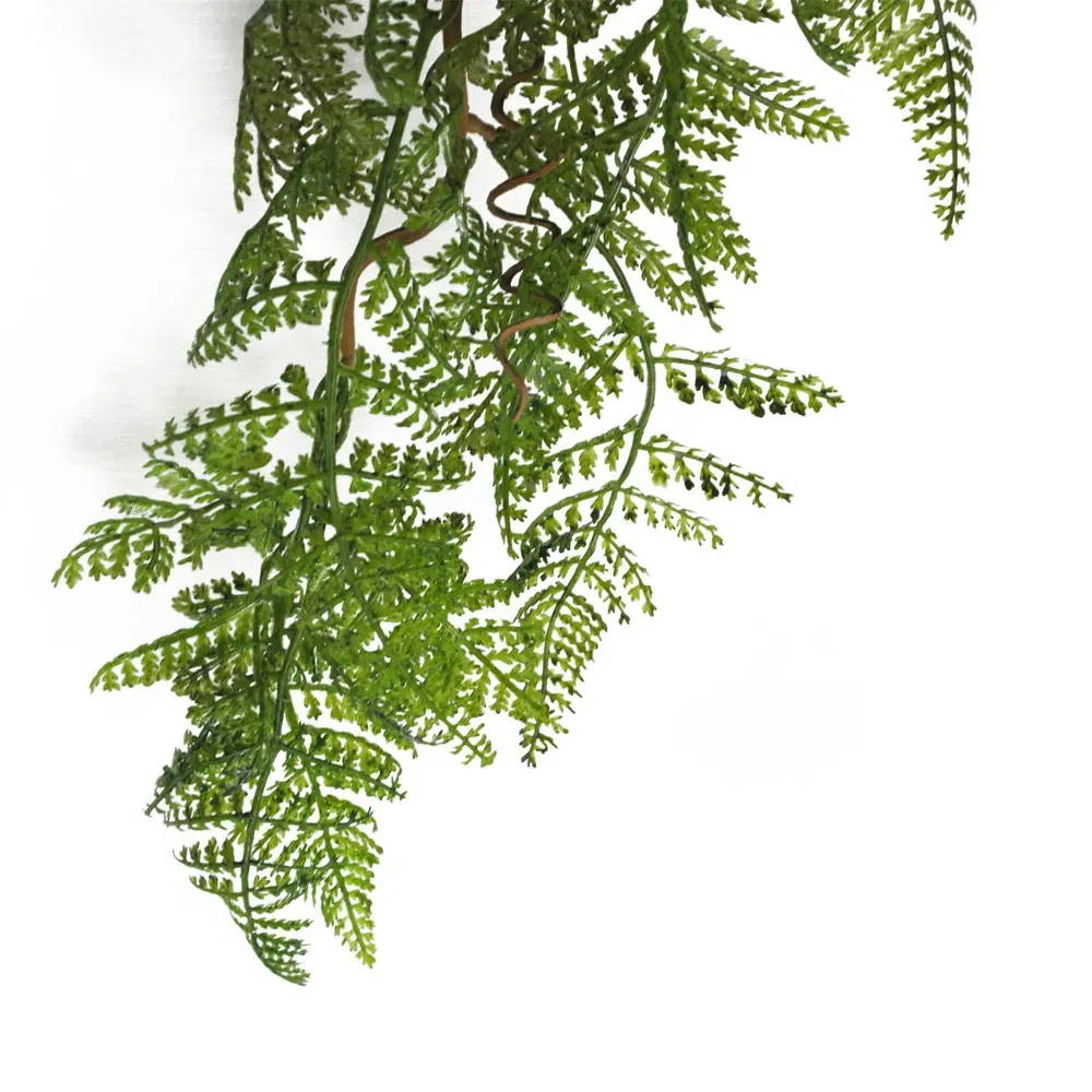 Maidenhair Fern Hanging Artificial Plant 6 Pack - Dark Green