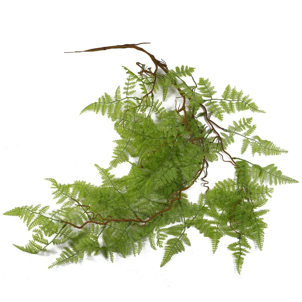 Maidenhair Fern Hanging Artificial Plant 6 Pack - Light Green