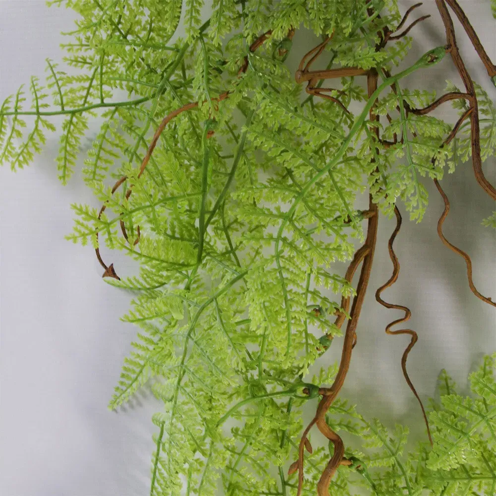 Maidenhair Fern Hanging Artificial Plant 6 Pack - Light Green