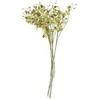 Mini Orchid Artificial Flowers 6 Pack - Cream