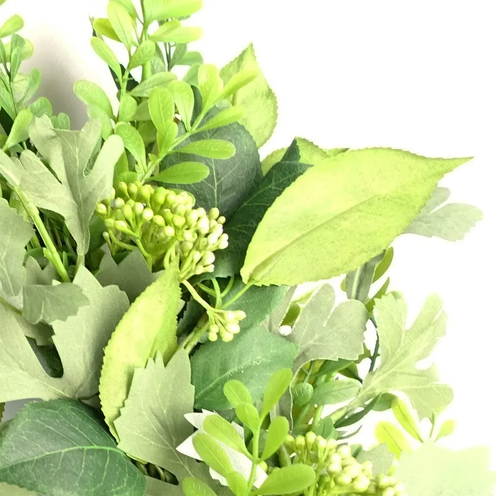 Natural Fern Artificial Wreath 50cm - Green