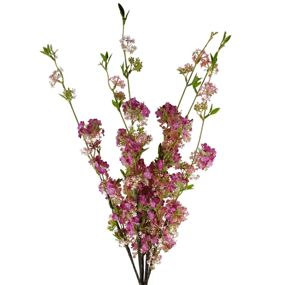 Pink Blossom Artificial Spray Stem 100cm 6 Pack