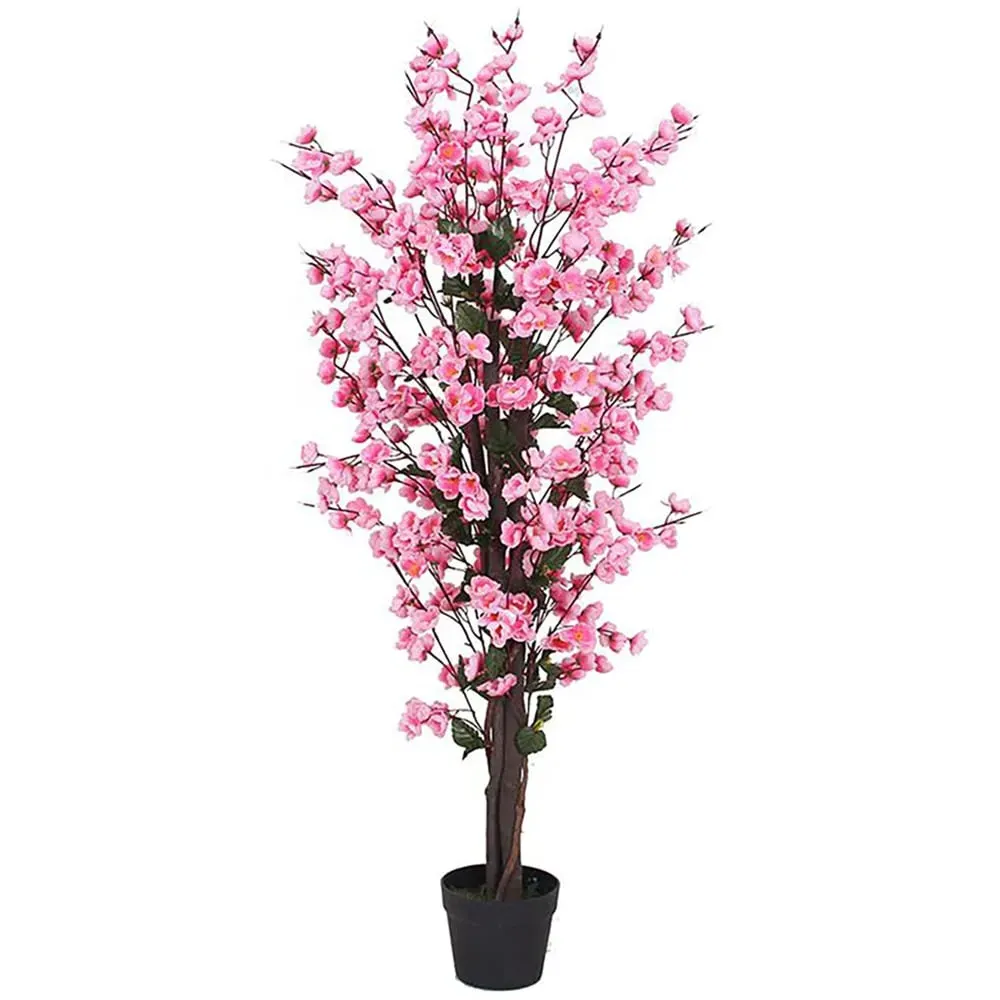 Pink Blossom Artificial Tree in Pot 130cm