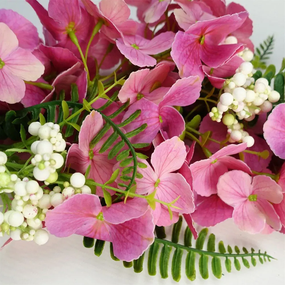 Pink Blossom Hanging Artificial Garland 150cm - Green