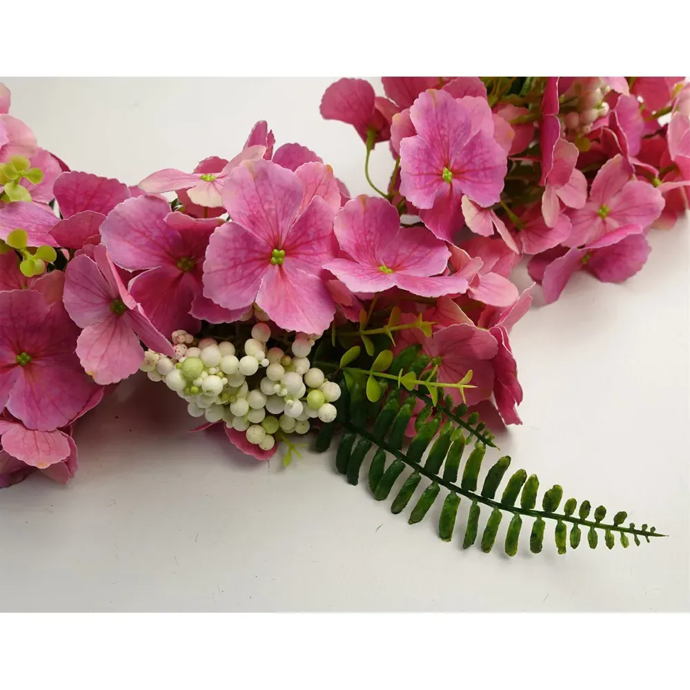 Pink Blossom Hanging Artificial Garland 150cm - Green