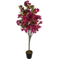 Pink Bougainvillea Artificial Tree in Pot 120cm