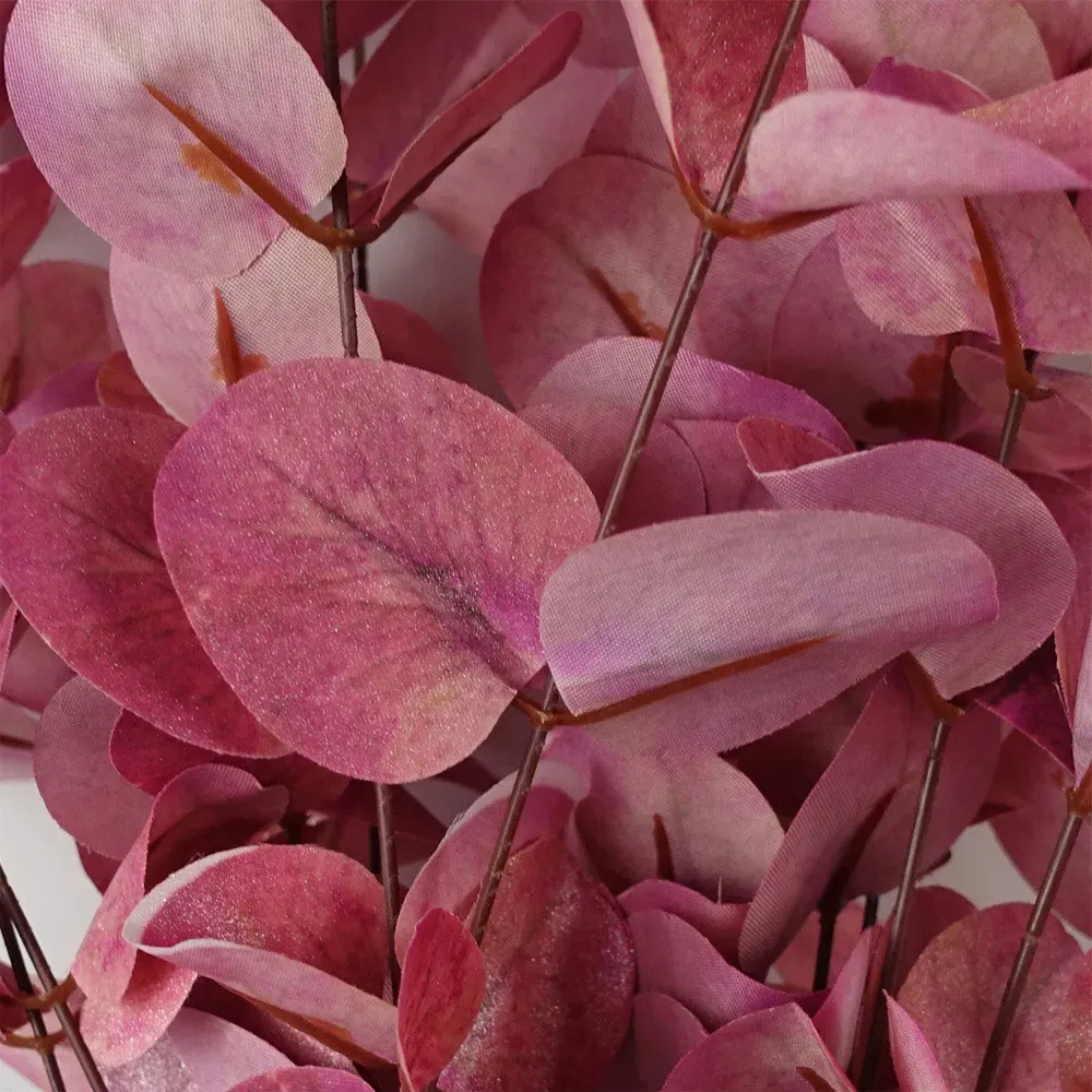 Pink Eucalyptus Artificial Foliage Stem 6 Pack - Pink