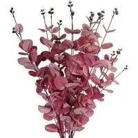 Pink Eucalyptus Artificial Foliage Stem 6 Pack - Pink