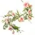 Pink Lily Hanging Artificial Garland 180cm - Green
