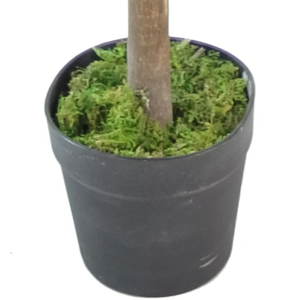 Red and Green Ficus Artificial Tree in Pot 130cm - Green