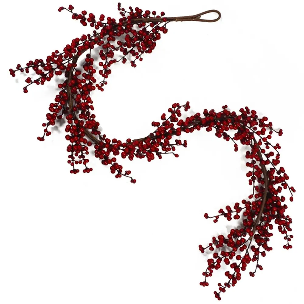 Red Berry Floristry Garland 150cm - Green image