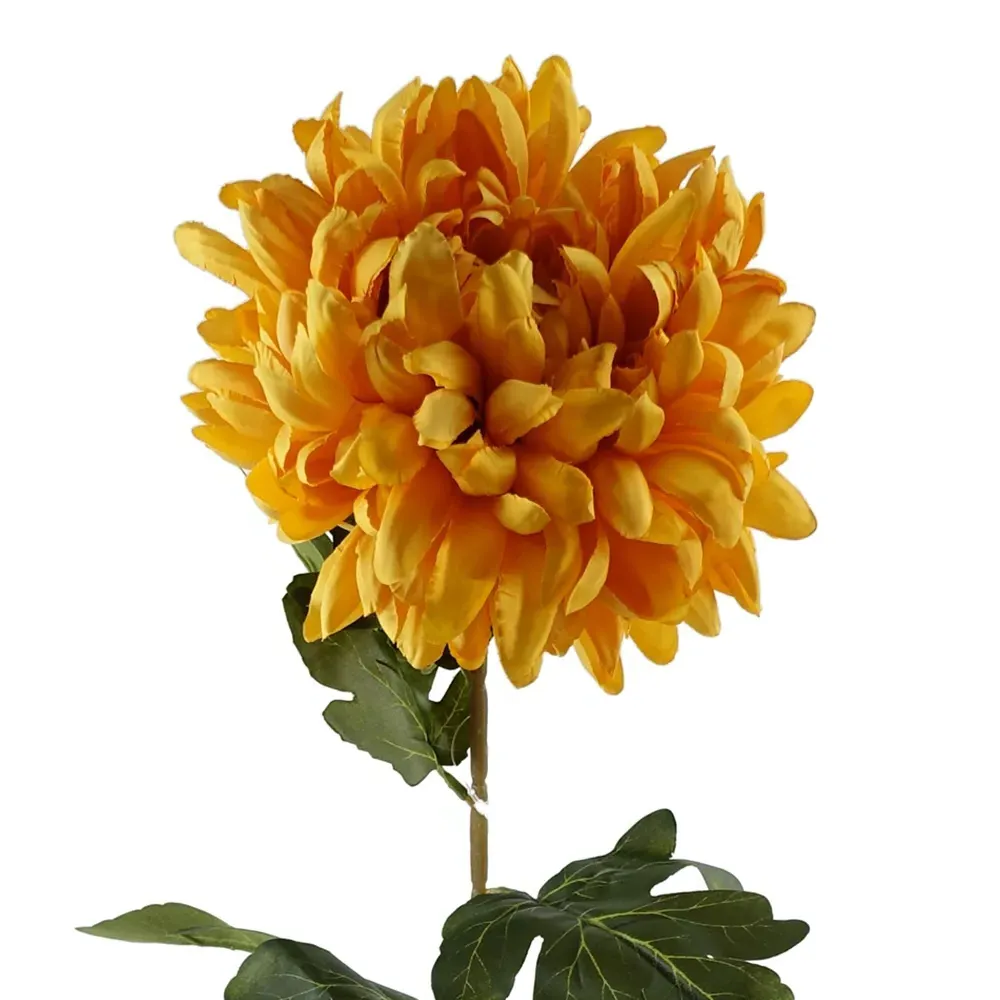 Reflex Chrysanthemum Artificial Flower 6 Pack - Gold, Silk