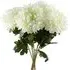 Reflex Chrysanthemum Artificial Flower 6 Pack - White, Silk