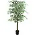 Silk Leaf Ficus Artificial Tree in Pot 150cm - Green