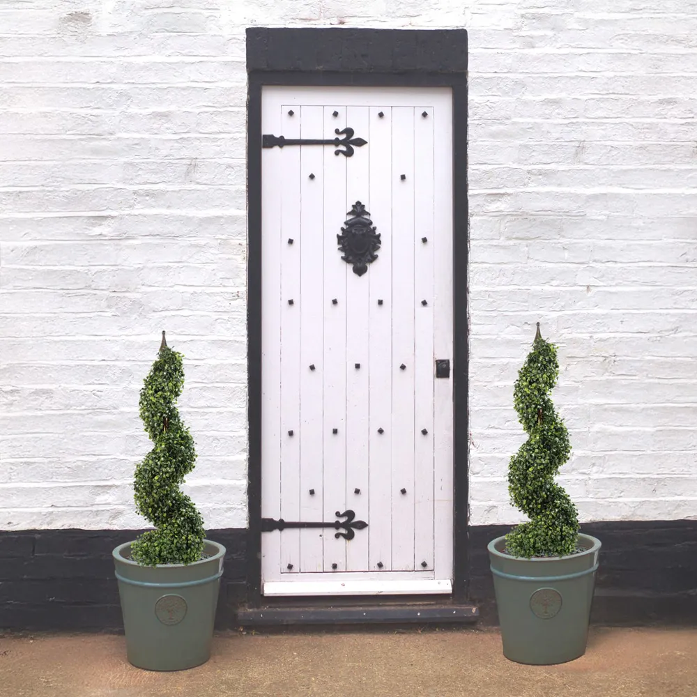 Spiral Boxwood Tower Artificial Tree 120cm 2 Pack - Green