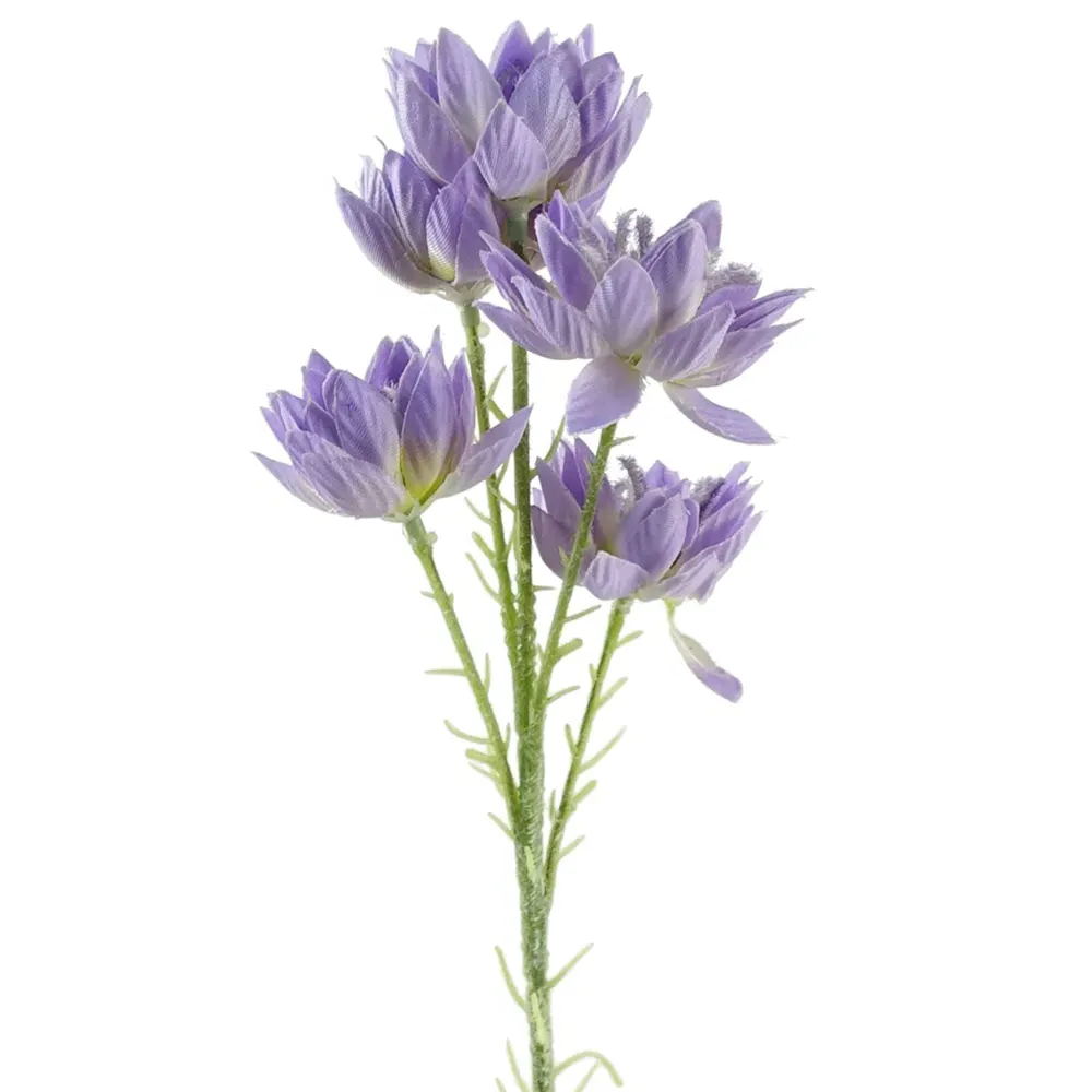 Starflower Artificial Stem Flowers 6 Pack - Purple