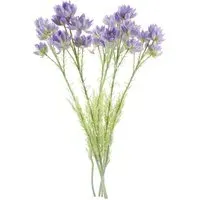 Starflower Artificial Stem Flowers 6 Pack - Purple