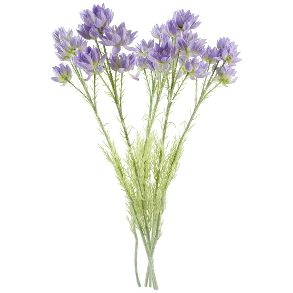 Starflower Artificial Stem Flowers 6 Pack - Purple image