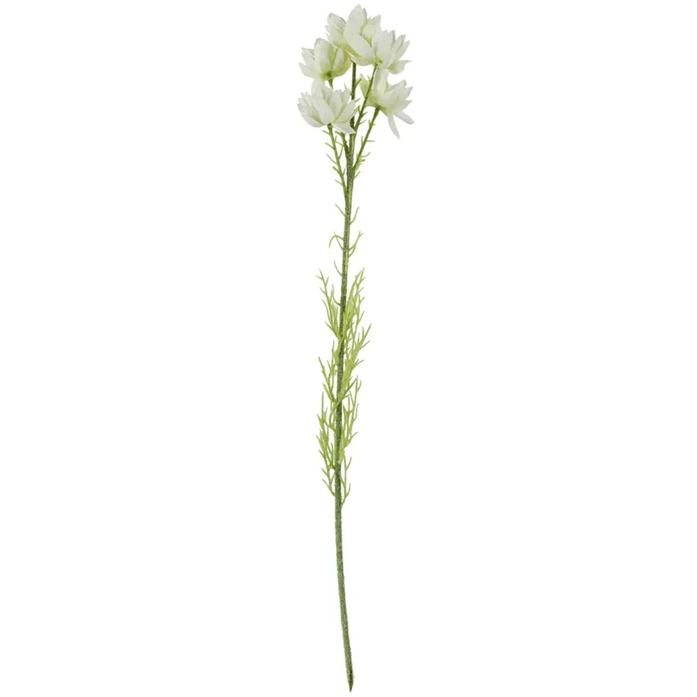 Starflower Artificial Stem Flowers 6 Pack - White