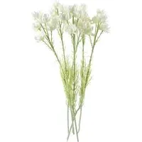 Starflower Artificial Stem Flowers 6 Pack - White