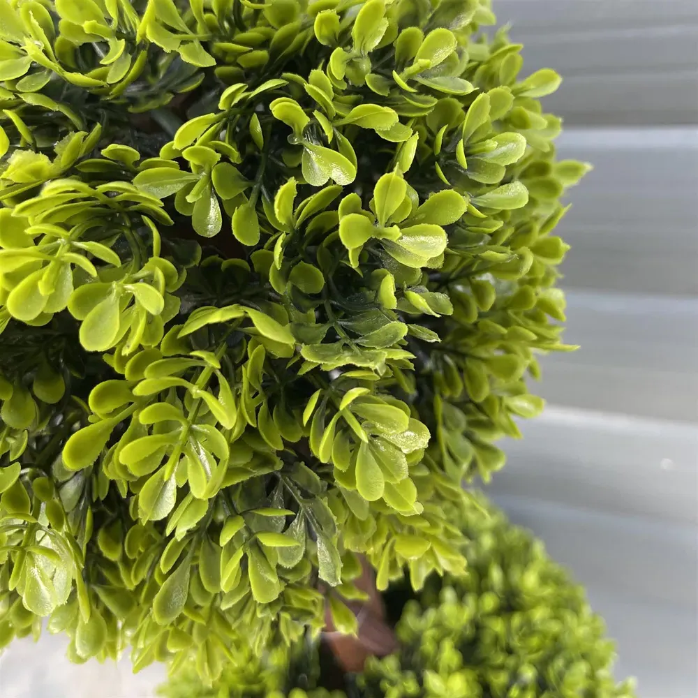 Triple Ball Topiary Trees 120cm 2 Pack - Green