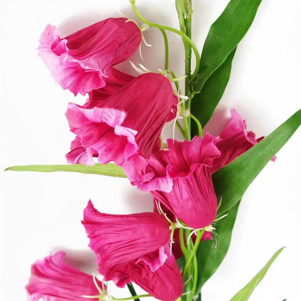 Trumpet Artificial Flower Stems 6 Pack - Fuchsia Pink