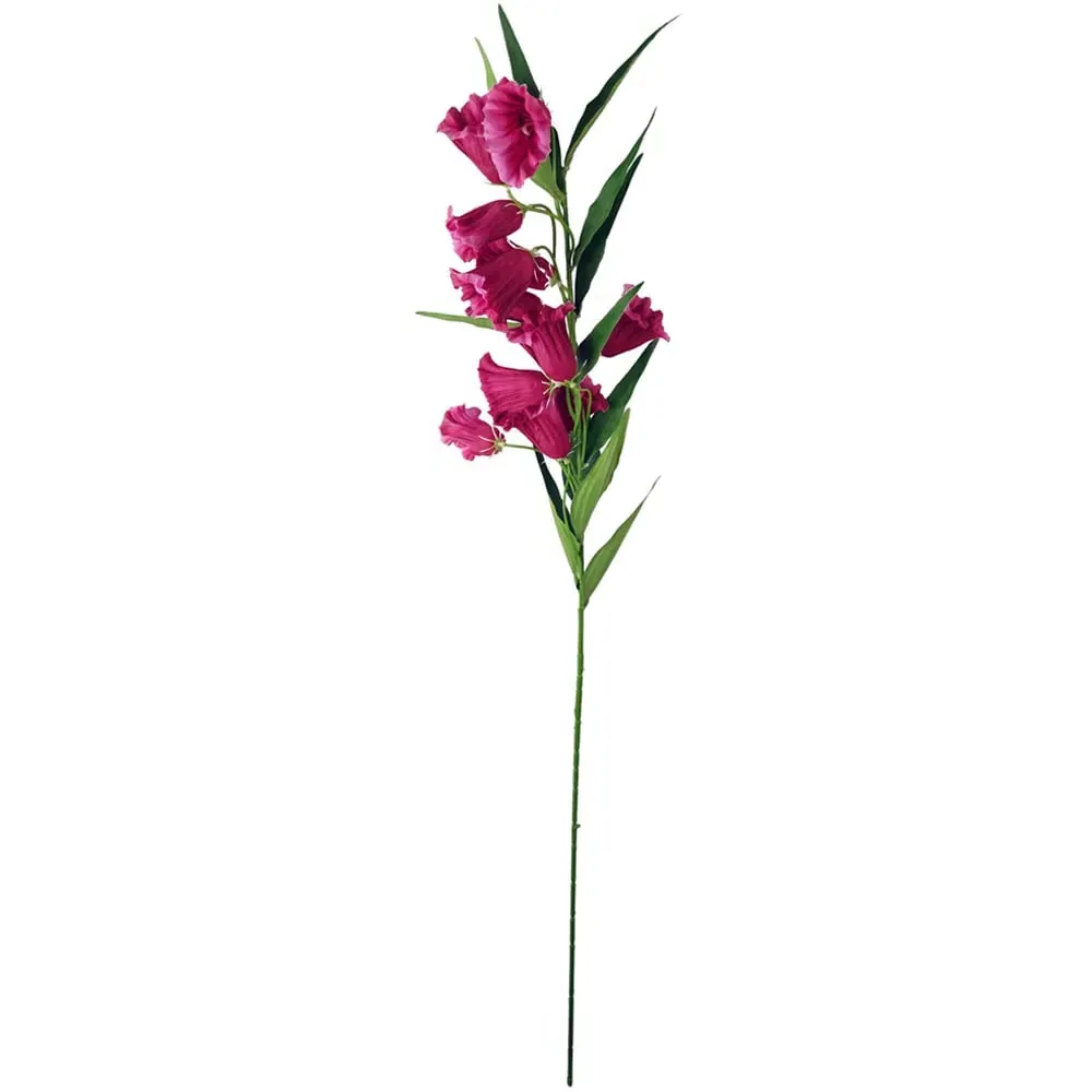 Trumpet Artificial Flower Stems 6 Pack - Fuchsia Pink