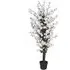 White Blossom Artificial Tree in Pot - White