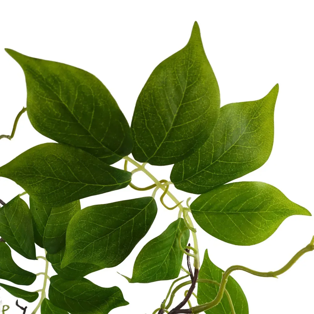 White Wisteria Bush Artificial Tree in Pot - White