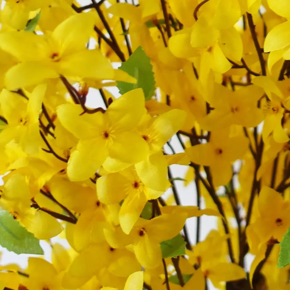 Yellow Forsythia Artificial Tree in Pot 150cm