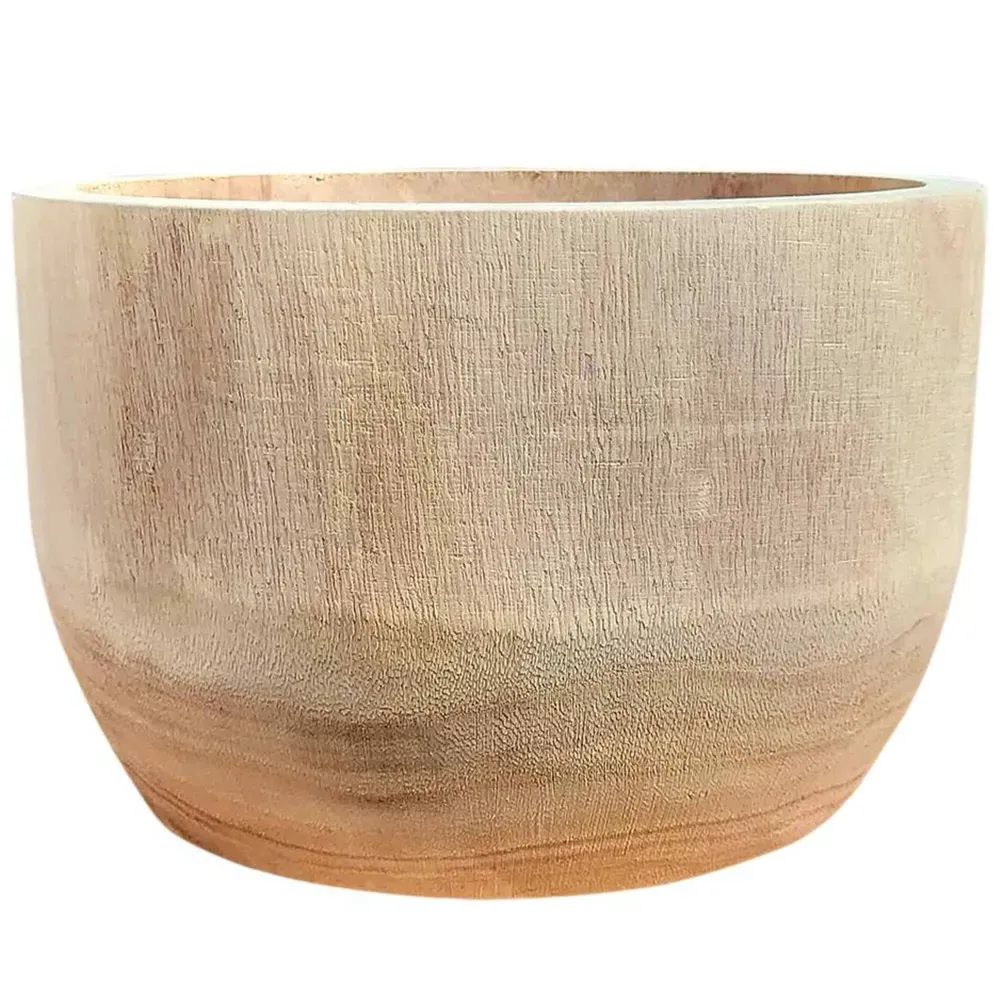 Lechuza Hortico Gaia Planter with Legs - Brown, Wood