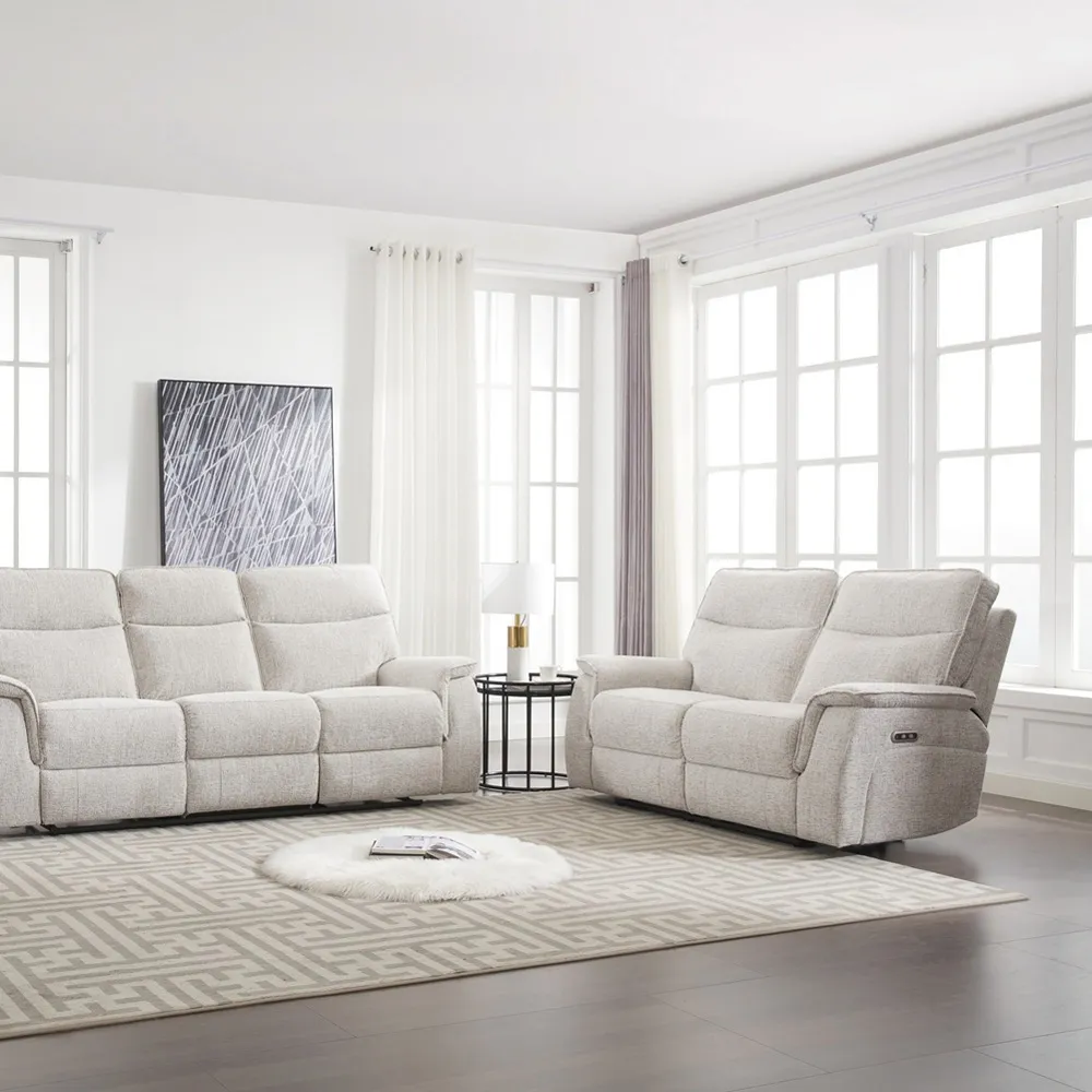 2-Seater Power Recliner Sofa - Beige