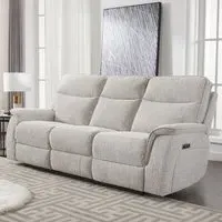 Lenox 3-Seater Power Recliner Sofa - Beige
