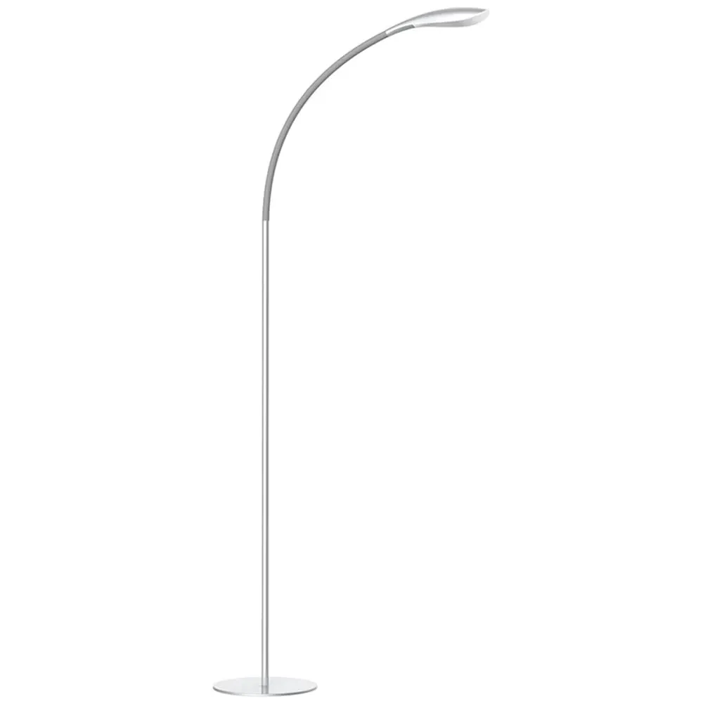 High Vision LED Floor Light with Gooseneck - Silver
