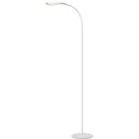High Vision LED Floor Light with Gooseneck - White
