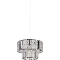 2 Tier LED Shade - Chrome, Acrylic