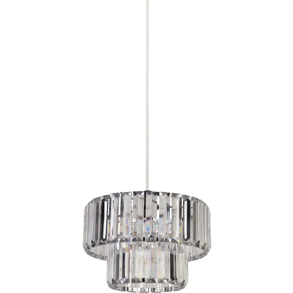 2 Tier LED Shade - Chrome, Acrylic image