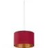 28cm Drum Lampshade - Burgundy, Velvet