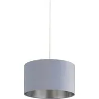 30cm Drum Lampshade - Light Blue, Velvet