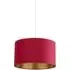 45cm Drum Lampshade - Burgundy, Velvet
