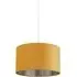 45cm Drum Shade - Ochre, Velvet