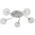 5 Light Ceiling Flush Light - Chrome, Aluminium