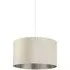 50cm Drum Lamp Shade - Cream, Velvet