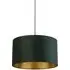50cm Drum Lamp Shade - Green, Velvet