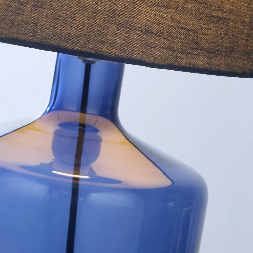 Adjo Table Lamp - Blue, Fabric