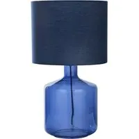 Adjo Table Lamp - Blue, Fabric